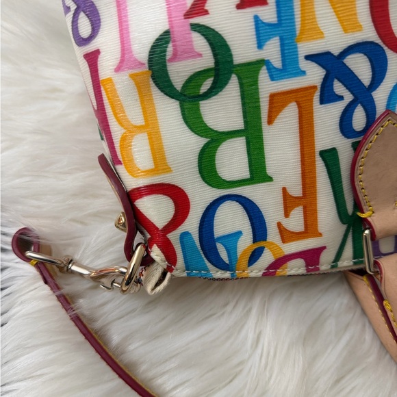 Vintage Dooney & Bourke Multicolor Satchel - Picture 8 of 16